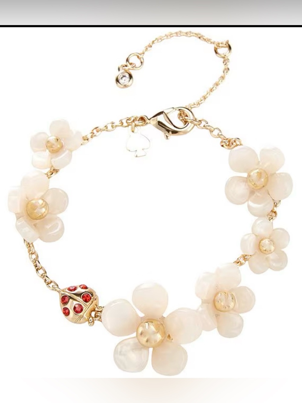 Kate Spade Summer Daze Resin Flower Scatter Line Bracelet